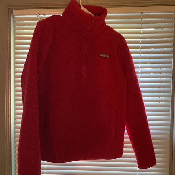 Lovely Vineyard Vines Sherpa 1/4 zip pullover - Picture 6 of 7